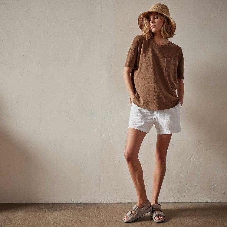 Venice Beach Tee in Gingerbread Pigment | James Perse Los Angeles 