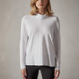 jersey oversized funnel neck white wrbj3836 | James Perse Los Angeles 