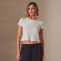 Short Sleeve Sport Tee in White | James Perse Los Angeles