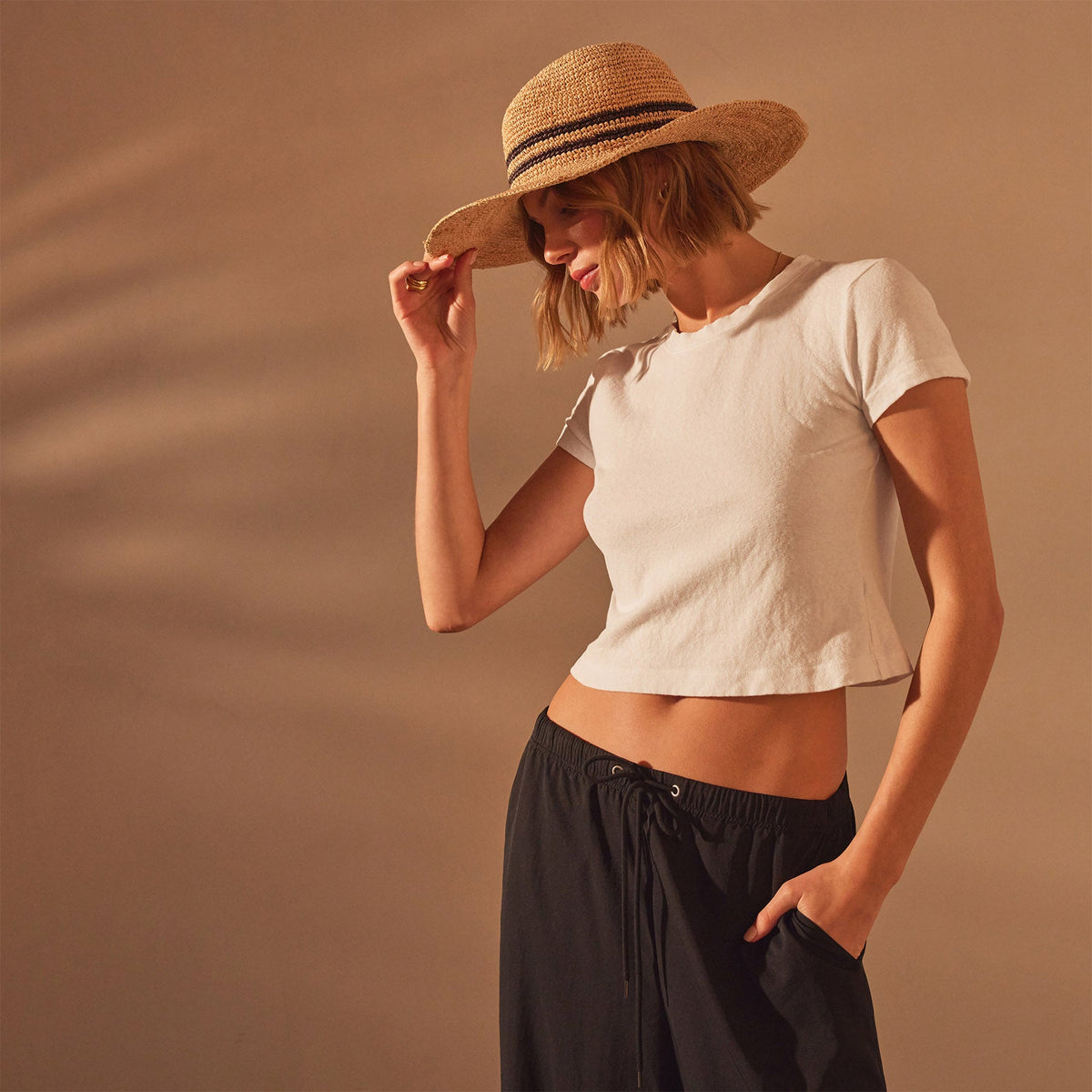 Short Sleeve Sport Tee in White | James Perse Los Angeles
