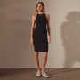 Recycled Brushed Jersey Ruched Skirt in Black | James Perse Los Angeles