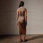 Ruched Cut Away Tank Dress in Cargo Pigment | James Perse Los Angeles