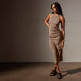 Ruched Cut Away Tank Dress in Cargo Pigment | James Perse Los Angeles