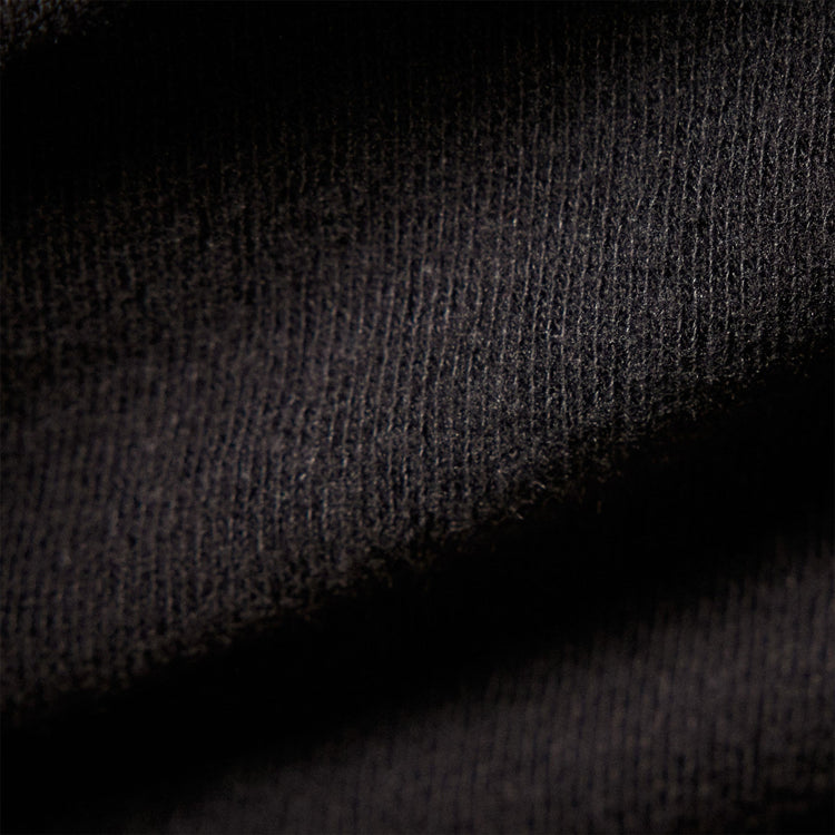 Recycled Brushed Jersey Ruched Turtleneck Dress in Black | James Perse Los Angeles