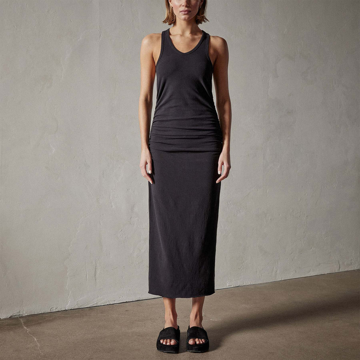 Horizon Dress in Black | James Perse Los Angeles
