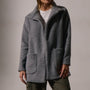 Funnel Neck Coat in Flannel | James Perse Los Angeles