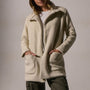 Funnel Neck Coat in Ivory | James Perse Los Angeles