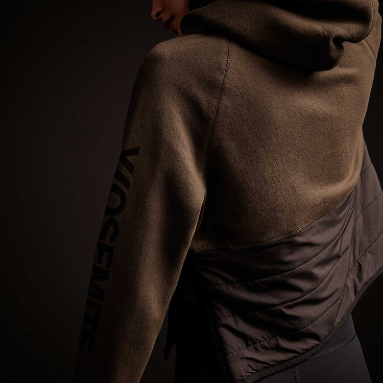 Y/OSEMITE Mixed Media Pullover Hoody - Marsh | James Perse Los Angeles
