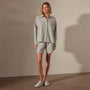 Relaxed Striped Baja Shirt in Light Blue Stripe | James Perse Los Angeles