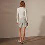 Relaxed Striped Baja Short in Light Blue Stripe | James Perse Los Angeles