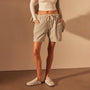 Relaxed Striped Baja Short in Light Blue Stripe | James Perse Los Angeles
