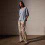 Recycled Cotton Jersey Crew in Bluestone | James Perse Los Angeles