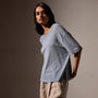 Recycled Cotton Jersey Crew in Bluestone | James Perse Los Angeles