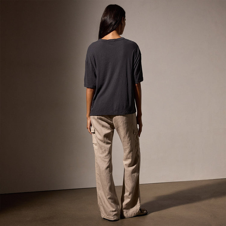 Recycled Cotton Jersey Crew in Magma | James Perse Los Angeles