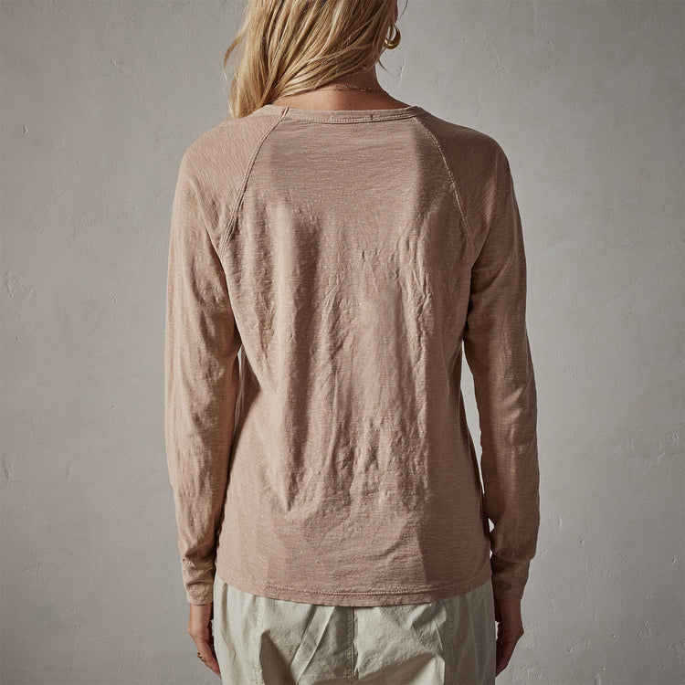 Inside Out Raglan Crew in Jodhpur Pigment | James Perse Los Angeles
