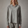 Reverse Slub Jersey Hoody in Concrete Pigment | James Perse Los Angeles