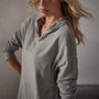 Reverse Slub Jersey Hoody in Concrete Pigment | James Perse Los Angeles