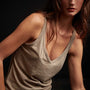 Recycled Lotus Jersey Tank - Fawn | James Perse Los Angeles