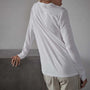 Long Sleeve Lotus Jersey Top in White | James Perse Los Angeles