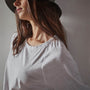 Recycled Jersey Raglan Crew in White | James Perse Los Angeles