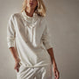 Terry Oversized Funnel Neck in Everest White | James Perse Los Angeles
