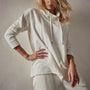 Terry Oversized Funnel Neck in Everest White | James Perse Los Angeles