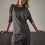 Terry Oversized Funnel Neck in Fin | James Perse Los Angeles