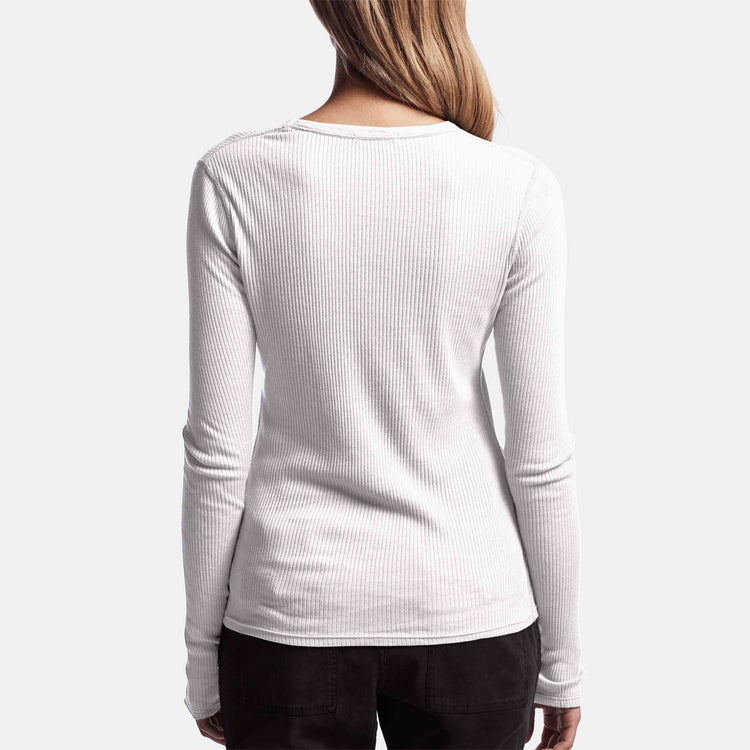 Technical Jersey Ribbed Tee In White | James Perse Los Angeles