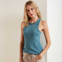 Rib Cut Away Tank - Gulf | James Perse Los Angeles