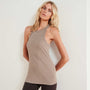 Technical Jersey Ribbed Cut Away Tank In Hazel | James Perse Los Angeles