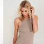 Technical Jersey Ribbed Cut Away Tank In Hazel | James Perse Los Angeles