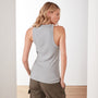 Technical Jersey Ribbed Cut Away Tank In Platinum | James Perse Los Angeles