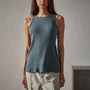 Clean Cut Away Ribbed Tank in Laurel | James Perse Los Angeles