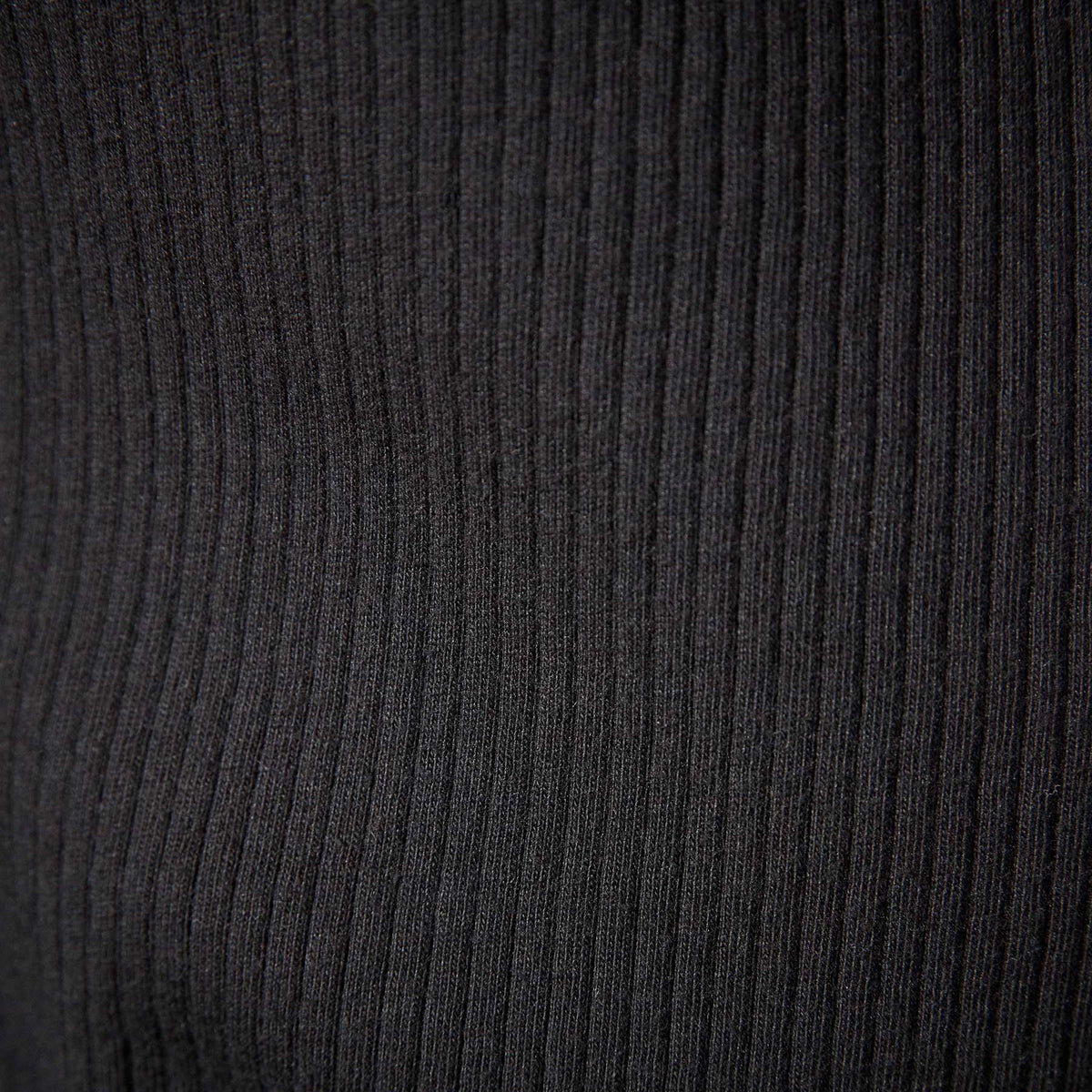 Clean Cut Away Ribbed Tank in True Black | James Perse Los Angeles