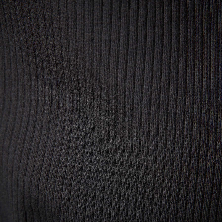 Clean Cut Away Ribbed Tank in True Black | James Perse Los Angeles