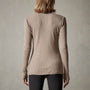 Deep V Long Sleeve Rib Top in Fawn | James Perse Los Angeles