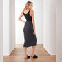 Technical Jersey Ribbed Skirt In Blue Black | James Perse Los Angeles