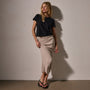 Tubular Rib Pencil Skirt in Faint | James Perse Los Angeles