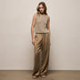 Silk Charmeuse Drawstring Pant in Honey | James Perse Los Angeles