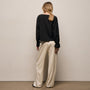 Silk Charmeuse Drawstring Pant in Ivory | James Perse Los Angeles