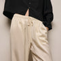 Silk Charmeuse Drawstring Pant in Ivory | James Perse Los Angeles