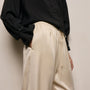 Silk Charmeuse Drawstring Pant in Ivory | James Perse Los Angeles