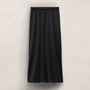 Silk Charmeuse Drawstring Skirt in Black | James Perse Los Angeles