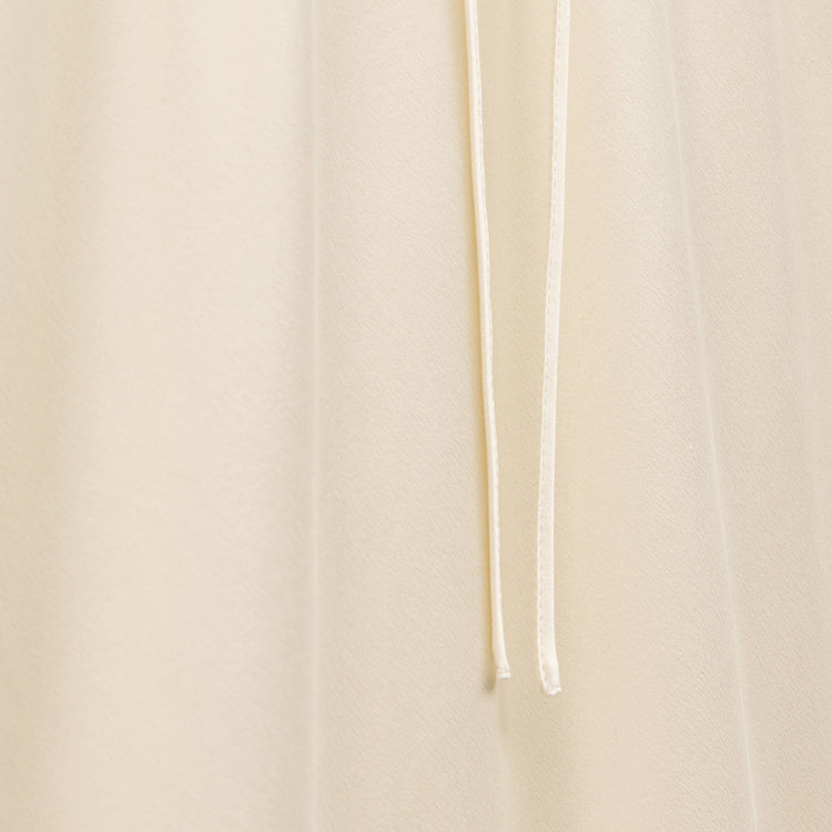Silk Charmeuse Drawstring Skirt in Ivory | James Perse Los Angeles