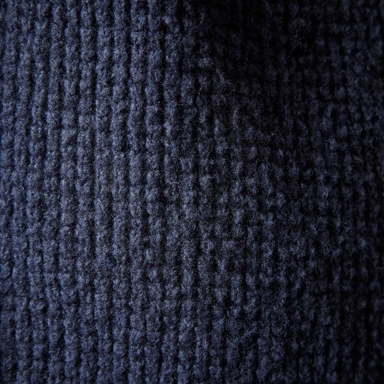 Thermal Hooded Cardigan in Navy | James Perse Los Angeles