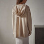 Thermal Hooded Cardigan in Oatmilk | James Perse Los Angeles