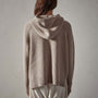 Thermal Knit Hooded Sweater in Nude | James Perse Los Angeles
