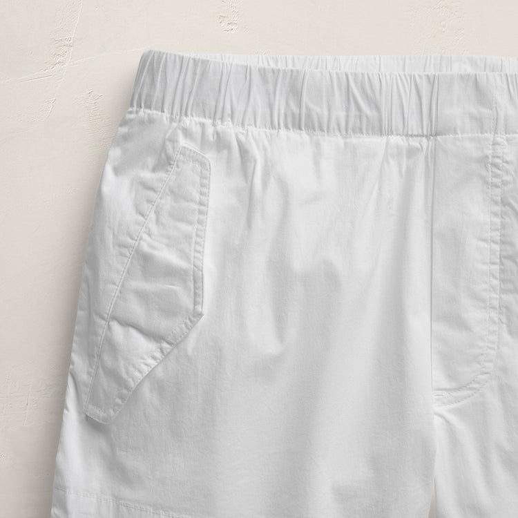 Stretch Poplin Surplus Short in White | James Perse Los Angeles