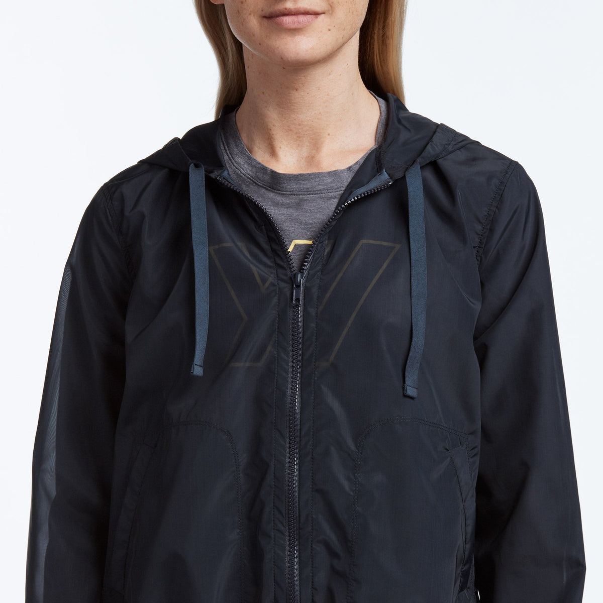 Y/OSEMITE Sheer Glass Nylon Jacket In Navy | James Perse Los Angeles