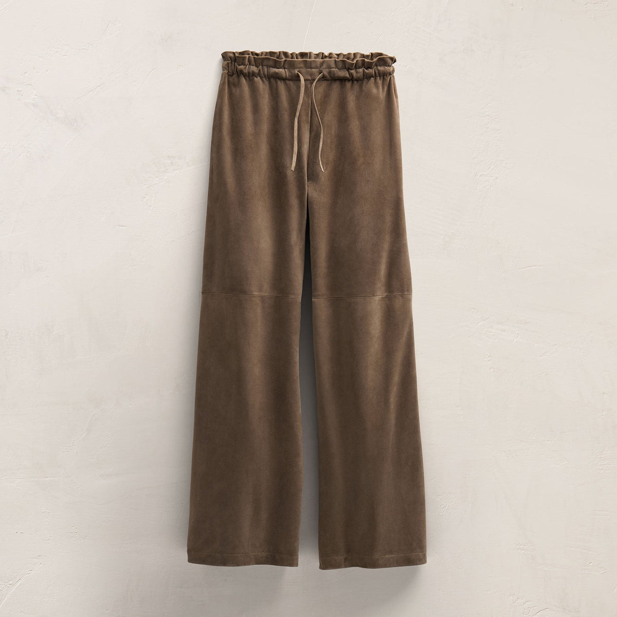 Suede Paperbag Pant in Caribou | James Perse Los Angeles FLAT